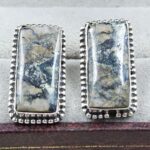 Black Jack Turquoise 925 Sterling Silver Earring (REXT139-68)