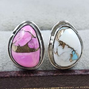 Cotton Candy Turquoise 925 Sterling Silver Earring (REXT139-44)