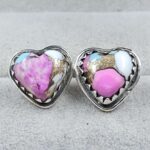 Cotton Candy Turquoise 925 Sterling Silver Earring (REXT139-37)