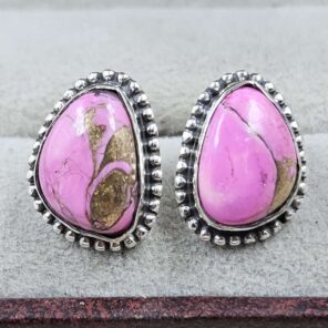 Cotton Candy Turquoise 925 Sterling Silver Earring (REXT139-44)