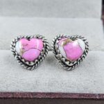 Cotton Candy Turquoise 925 Sterling Silver Earring (REXT139-35)