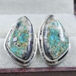 Black Jack Turquoise 925 Sterling Silver Earring (REXT139-49)