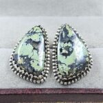 Black Jack Turquoise 925 Sterling Silver Earring (REXT139-46)