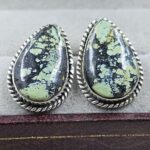 Black Jack Turquoise 925 Sterling Silver Earring (REXT139-54)