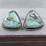 Black Jack Turquoise 925 Sterling Silver Earring (REXT139-62)