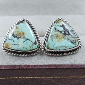 Black Jack Turquoise 925 Sterling Silver Earring (REXT139-62)
