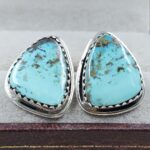 Black Jack Turquoise 925 Sterling Silver Earring (REXT139-59)