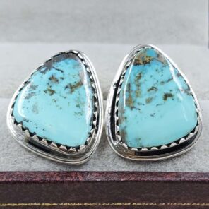 Black Jack Turquoise 925 Sterling Silver Earring (REXT139-59)