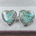 Black Jack Turquoise 925 Sterling Silver Earring (REXT139-56)