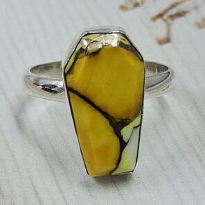 Honey Dahlia Size US 8 925 Sterling Silver Ring (RS88-14)