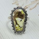 Honey Dahlia Size US 6 925 Sterling Silver Ring (RS88-8)
