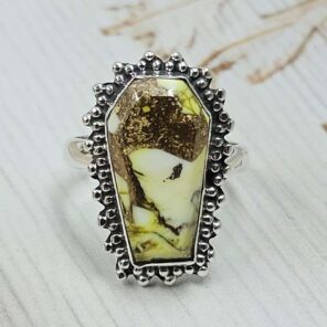 Honey Dahlia Size US 6 925 Sterling Silver Ring (RS88-8)