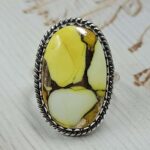 Honey Dahlia Size US 7 925 Sterling Silver Ring (RS88-13)