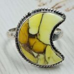 Honey Dahlia Size US 10 925 Sterling Silver Ring (RS88-20)