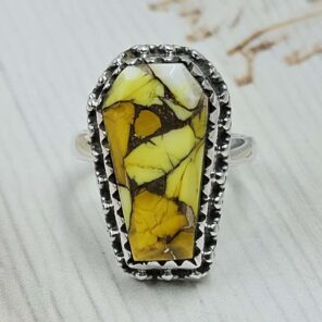 Honey Dahlia Size US 6 925 Sterling Silver Ring (RS88-9)