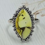 Honey Dahlia Size US 10 925 Sterling Silver Ring (RS88-21)