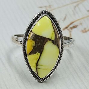 Honey Dahlia Size US 9 925 Sterling Silver Ring (RS88-18)