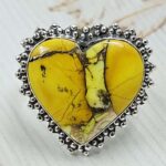 Honey Dahlia Size US 8 925 Sterling Silver Ring (RS88-15)