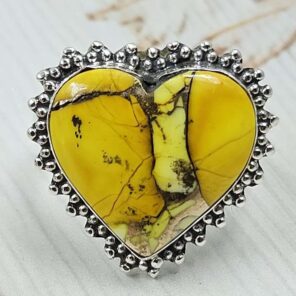 Honey Dahlia Size US 8 925 Sterling Silver Ring (RS88-15)