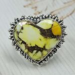 Honey Dahlia Size US 7 925 Sterling Silver Ring (RS88-12)