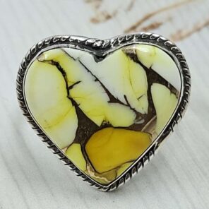 Honey Dahlia Size US 9 925 Sterling Silver Ring (RS88-17)
