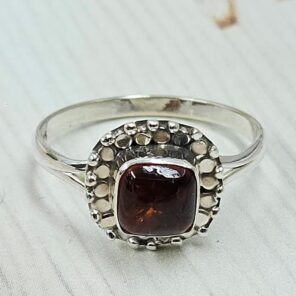 Amber 925 Sterling Silver Ring (RS10-363)