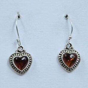 Amber 925 Sterling Silver Earrings (RS10-369)