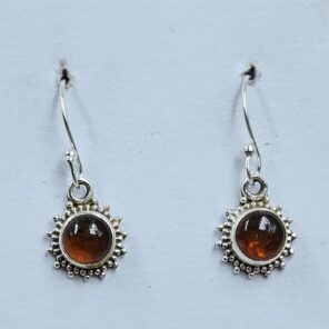 Amber 925 Sterling Silver Earrings (RS10-370)