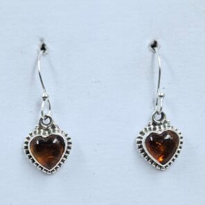 Amber 925 Sterling Silver Earrings (RS10-373)