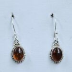 Amber 925 Sterling Silver Earrings (RS10-374)