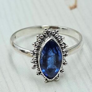 Cut Kyanite 925 Sterling Silver Ring (RS10-388)