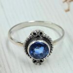 Cut Kyanite 925 Sterling Silver Ring (RS10-390)