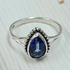 Cut Kyanite 925 Sterling Silver Ring (RS10-391)