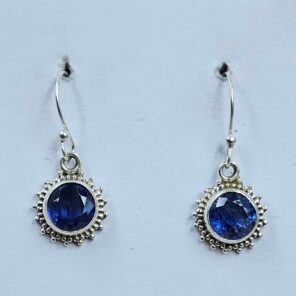 Cut Kyanite 925 Sterling Silver Earrings (RS10-382)