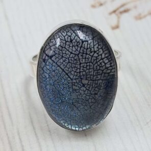 Leaf Size US 9" 925 Sterling Silver Ring (RS107-278)