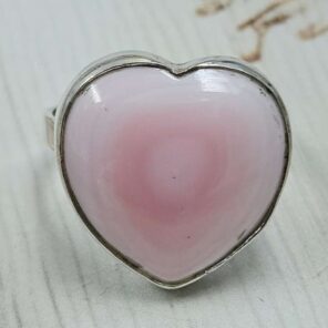 Pink Queen Conch Size US 10" 925 Sterling Silver Ring (RS107-279)