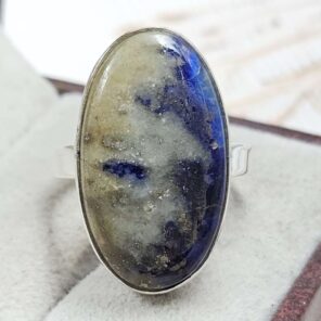Afghanite Size US 8" 925 Sterling Silver Ring (RS107-264)