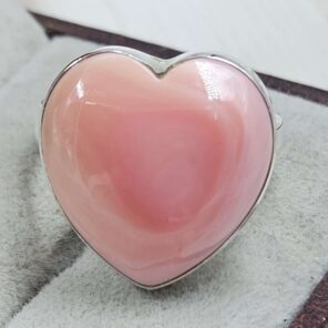 Pink Queen Conch Size US 10" 925 Sterling Silver Ring (RS107-280)