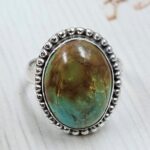 Kingman Turquoise Size US 7 925 Sterling Silver Ring (REXT6-190)