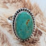 Kingman Turquoise Size US 9 925 Sterling Silver Ring (REXT6-205)