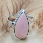 Pink Queen Conch Size US 11 925 Sterling Silver Ring (REXT6-179)