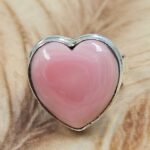 Pink Queen Conch Size US 9 925 Sterling Silver Ring (REXT6-156)