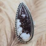 Wild Horse Jasper Size US 8" 925 Sterling Silver Ring (RS107-222)