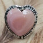 Pink Queen Conch Size US 8" 925 Sterling Silver Ring (RS107-219)