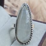 Shungite Size US 9" 925 Sterling Silver Ring (RS107-233)
