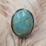 Kingman Turquoise Size US 8 925 Sterling Silver Ring (REXT153-108)
