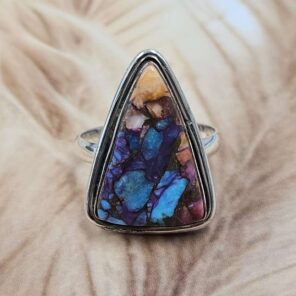 kingman Turquoise Size US 9 925 Sterling Silver Ring (REXT153-118)