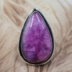 Pink Rainbow Moonstone Size Us 7 925 Sterling Silver Ring (REXT153-99)