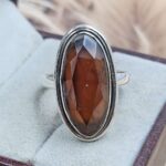 Red Onyx Size US 9 925 Sterling Silver Ring (REXT153-122)