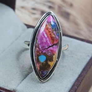 kingman Turquoise Size US 9 925 Sterling Silver Ring (REXT153-119)